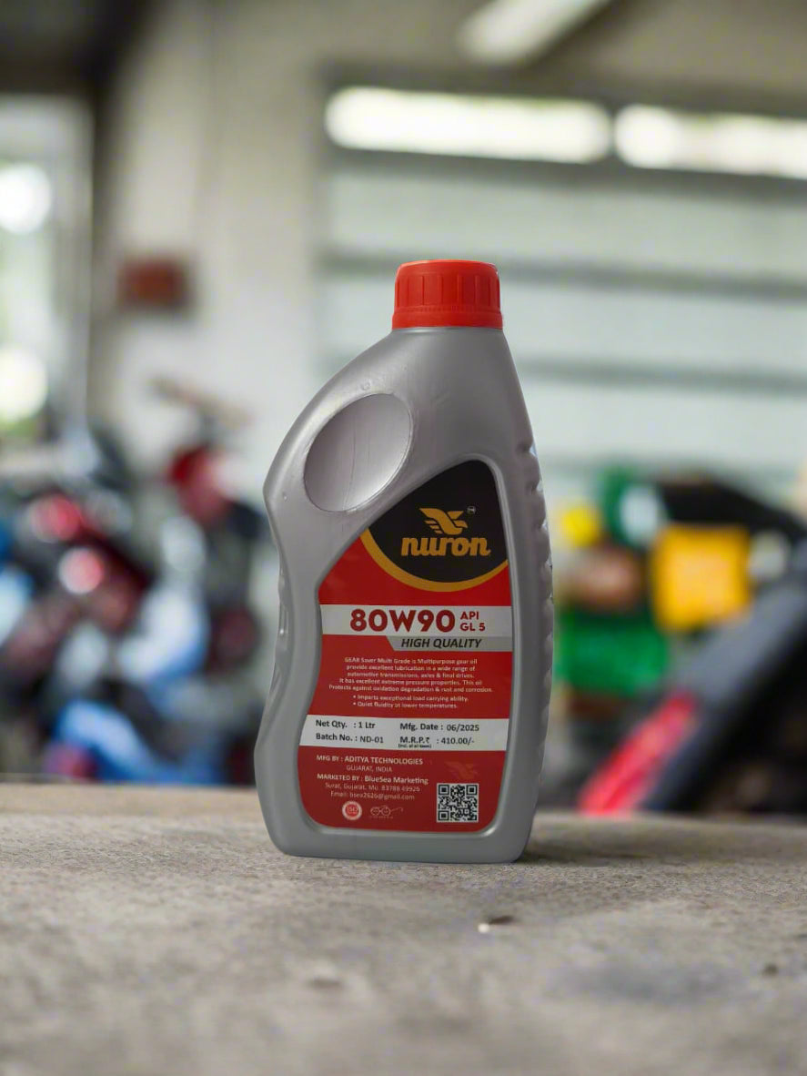 Nuron oil bottle on a white background