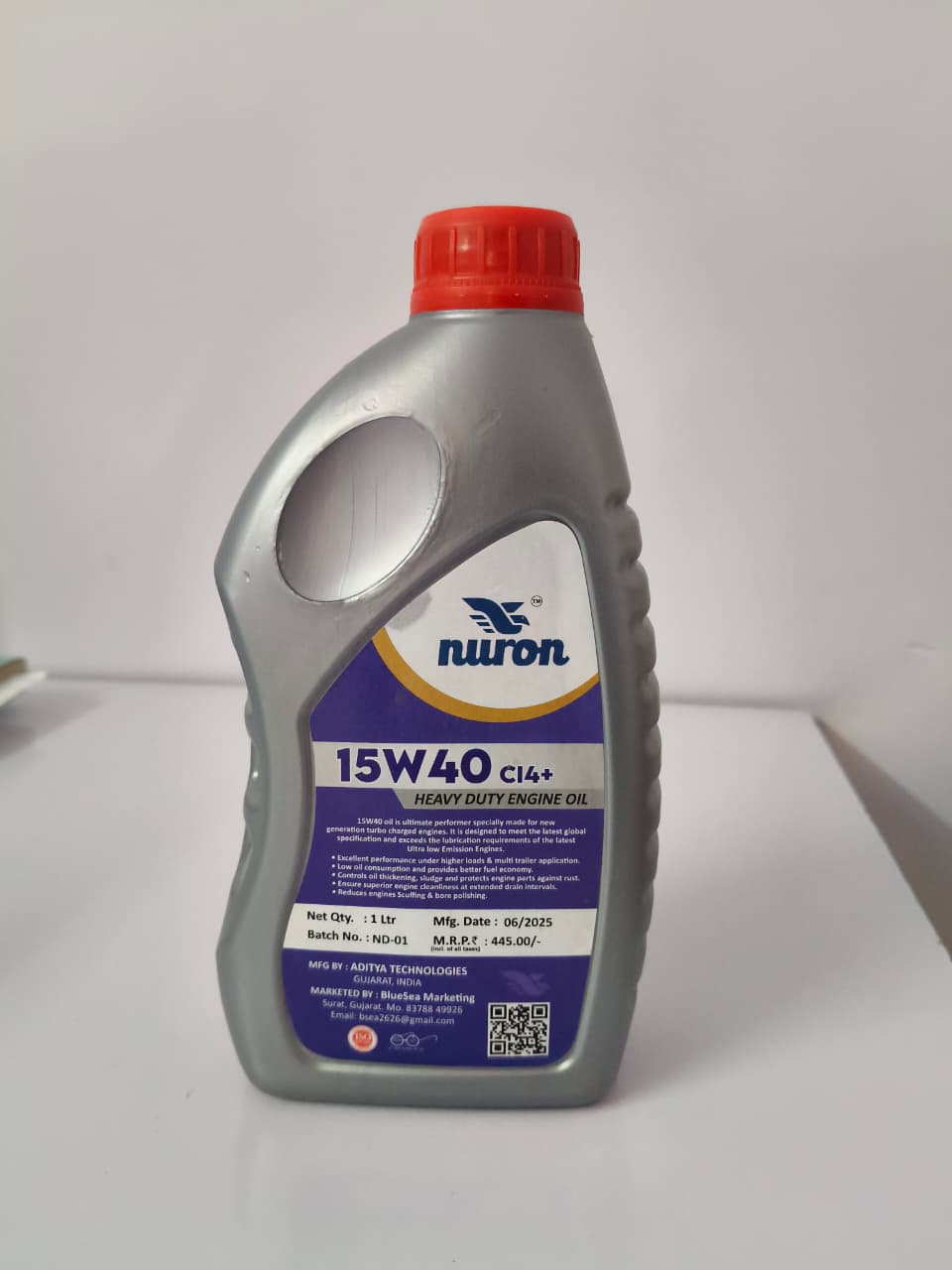 Nuron 15W40 Power Plus Heavy Duty Engine Oil (1 L)